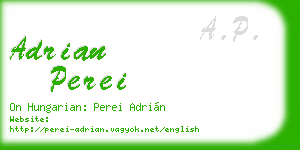 adrian perei business card